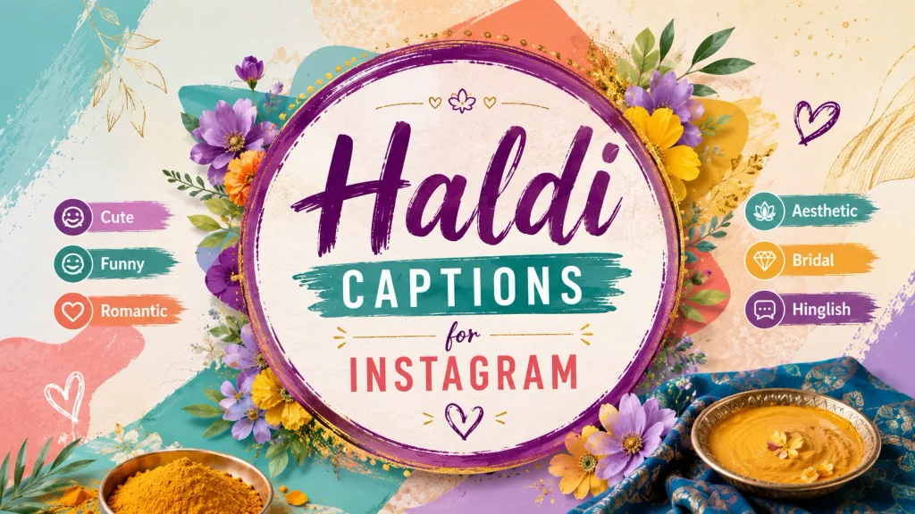 Haldi Captions For Instagram