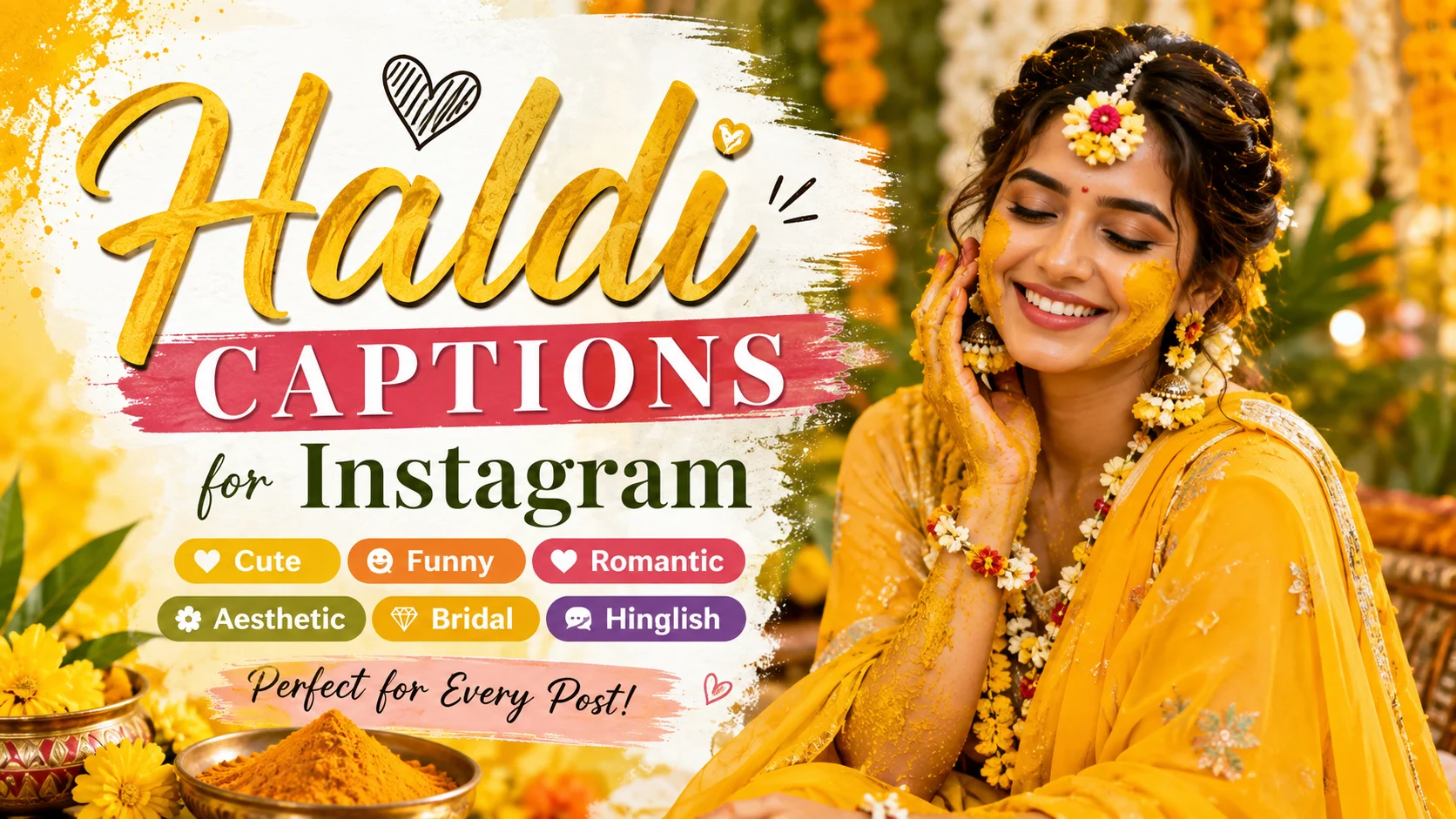 Haldi Captions For Instagram