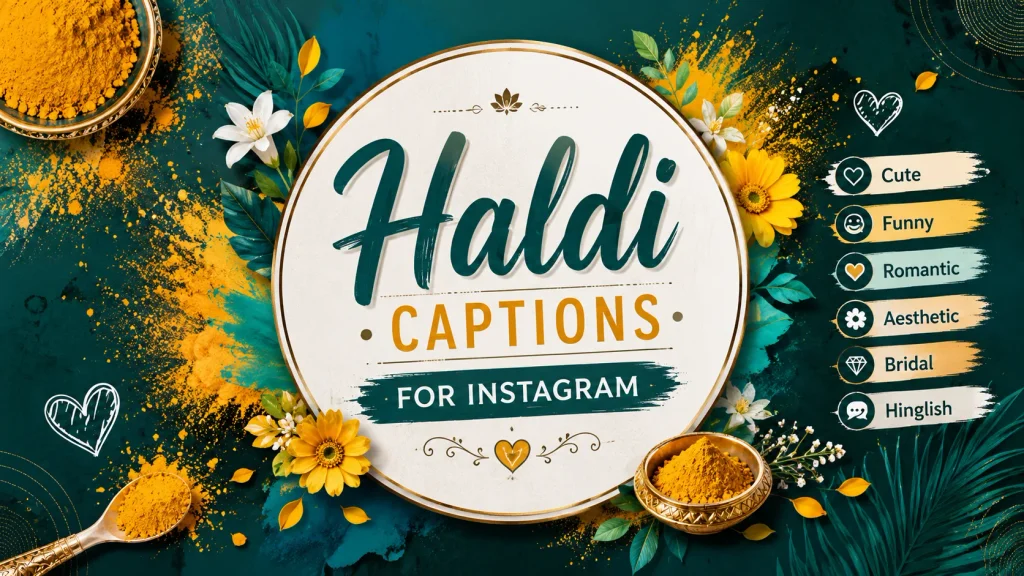 Haldi Captions For Instagram