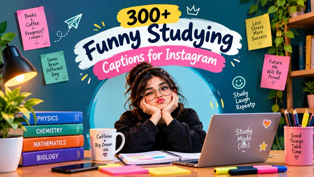 Funny Studying Captions For Instagram