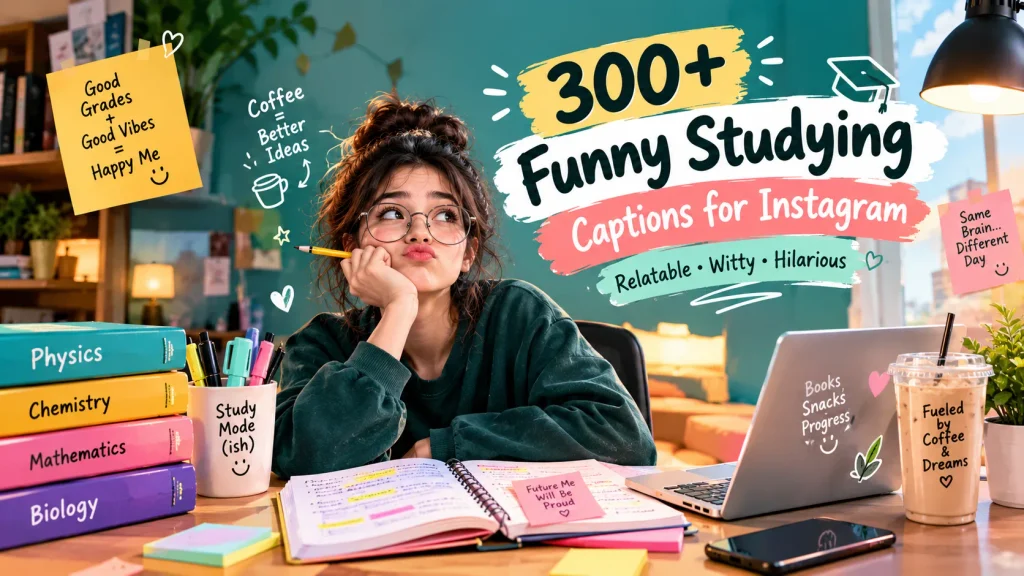 Funny Studying Captions For Instagram