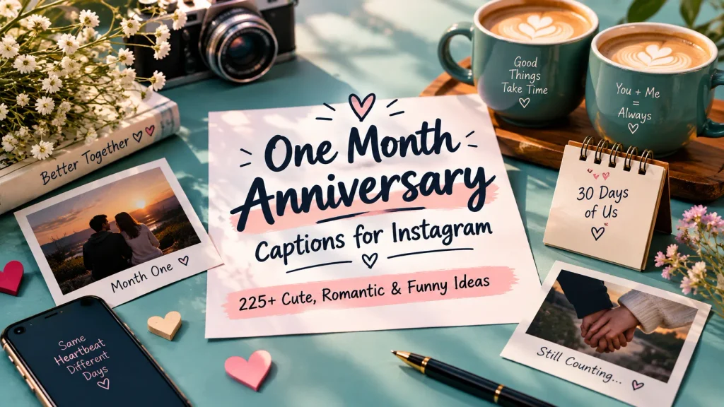 One Month Anniversary Captions For Instagram