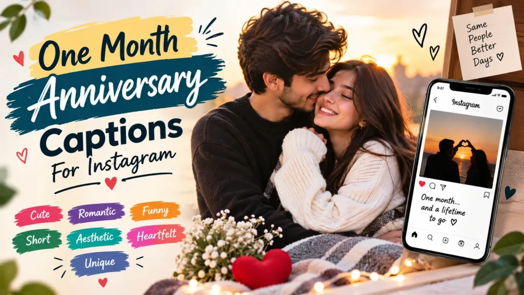 One Month Anniversary Captions For Instagram