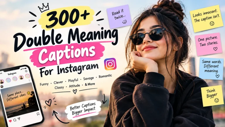 Double Meaning Captions For Instagram