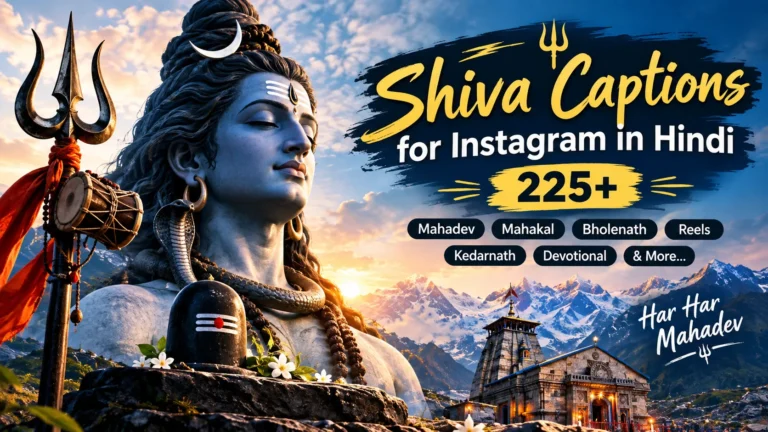 Shiva Captions For Instagram In Hindi
