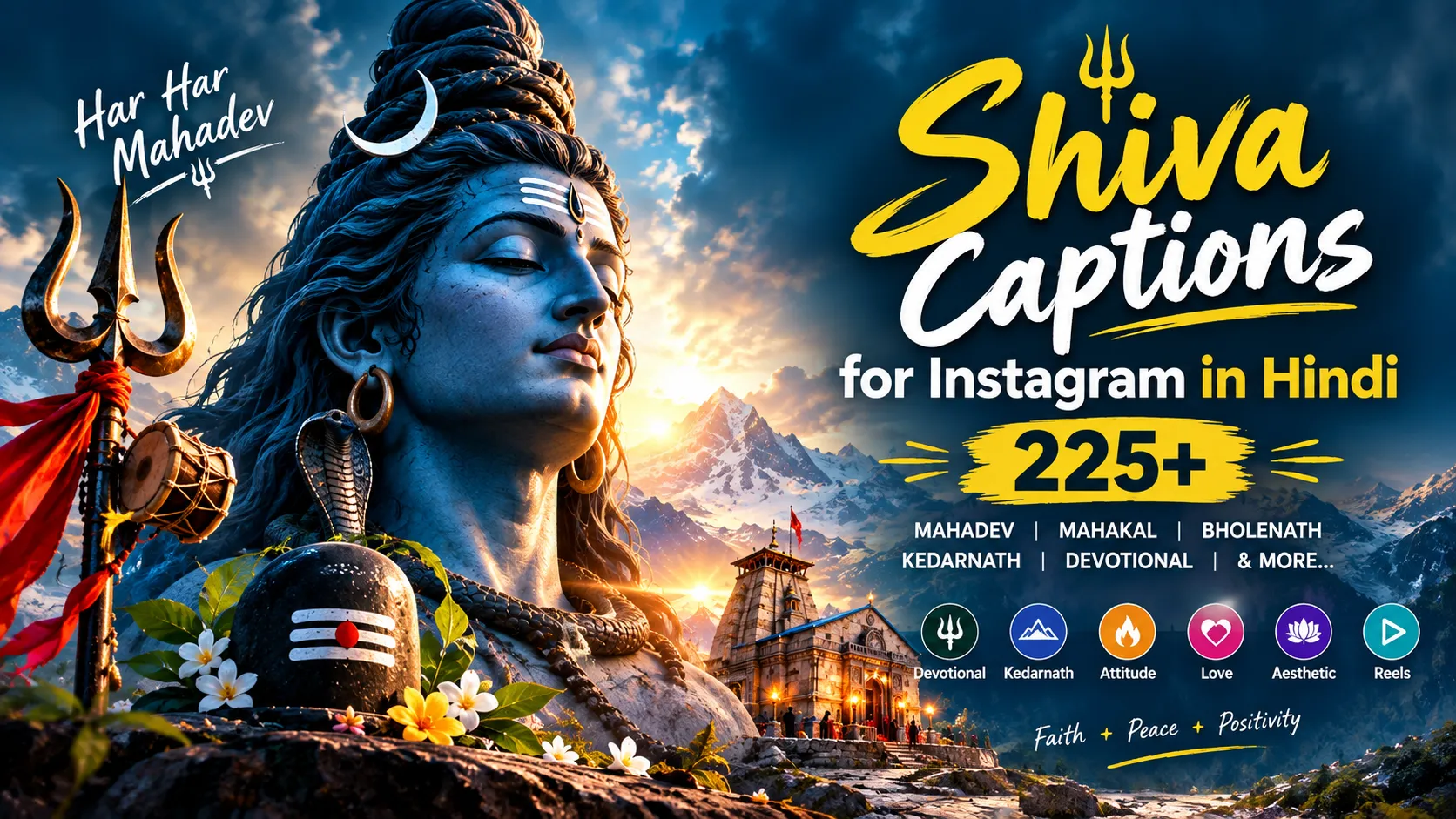 Shiva Captions For Instagram In Hindi