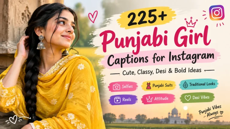 Punjabi Girl Captions For Instagram