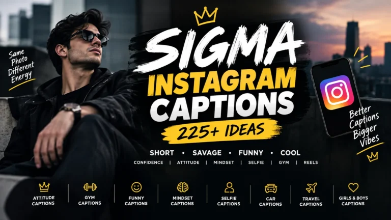 Sigma Instagram Captions
