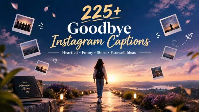 Goodbye Instagram Captions