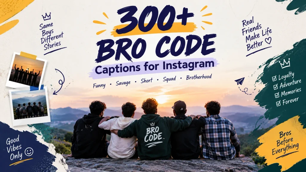Bro Code Captions For Instagram