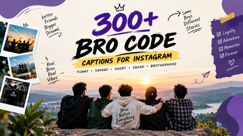 Alt Text:
Bro Code Captions For Instagram