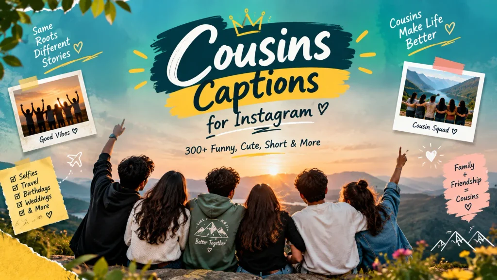 Cousins Captions For Instagram