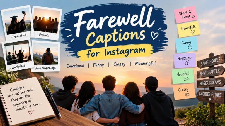 Farewell Captions For Instagram