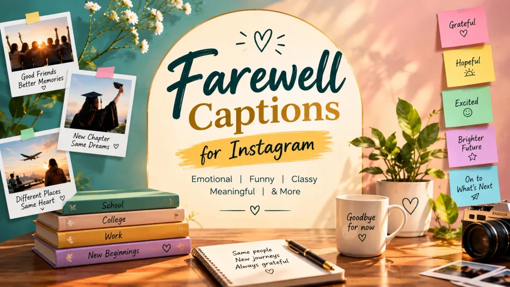 Farewell Captions For Instagram