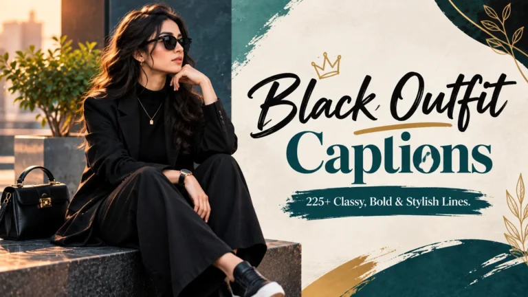 Black Outfit Captions For Instagram