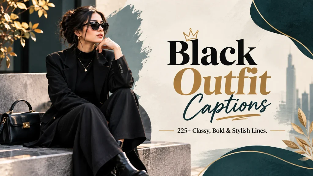 Black Outfit Captions For Instagram