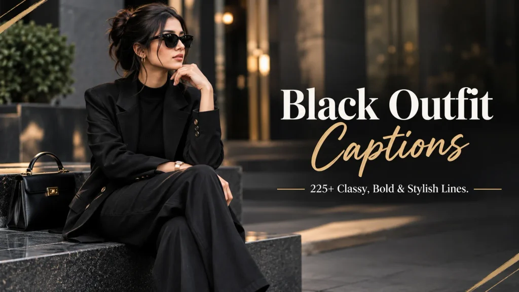 Black Outfit Captions For Instagram