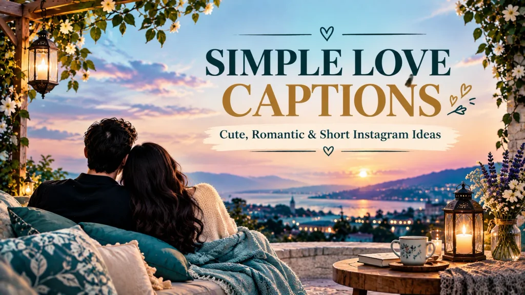 Simple Love Captions For Instagram