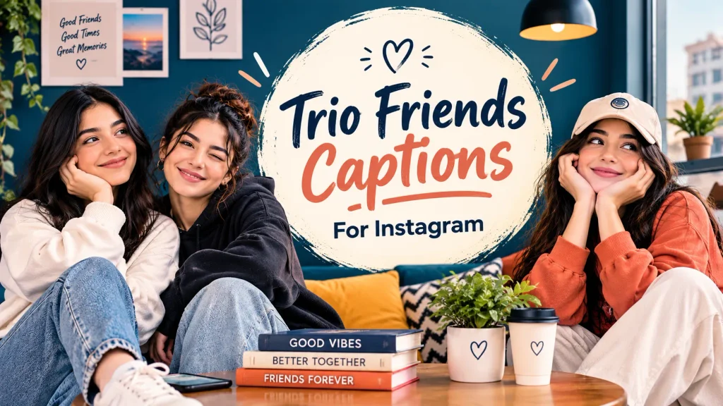 Trio Friends Captions For Instagram