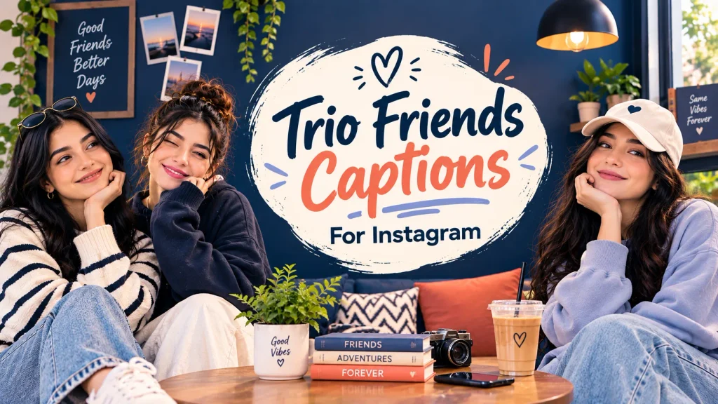 Trio Friends Captions For Instagram