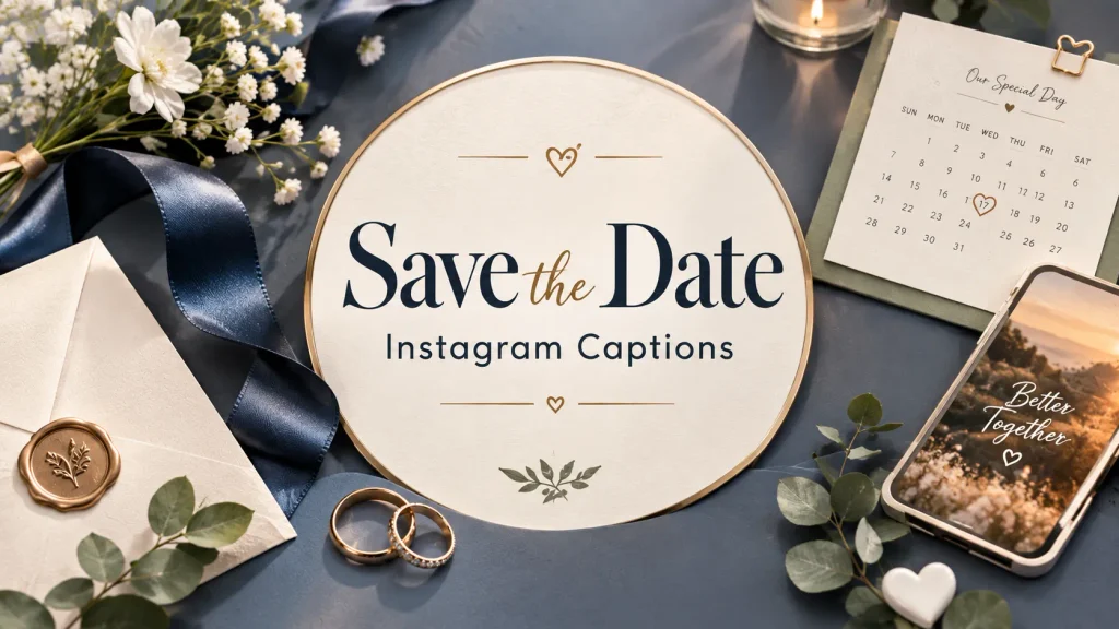 Save The Date Instagram Captions