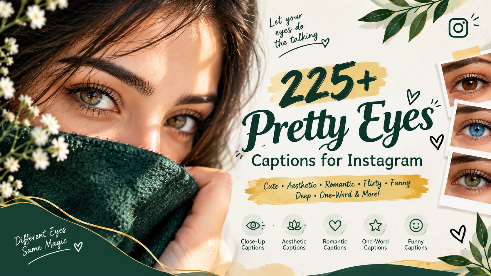 Pretty Eyes Captions For Instagram