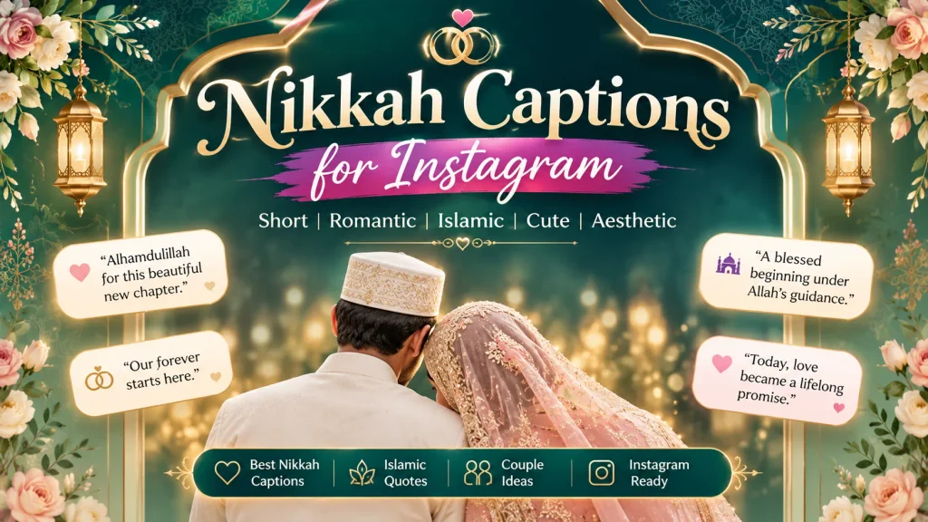 Nikkah Captions For Instagram