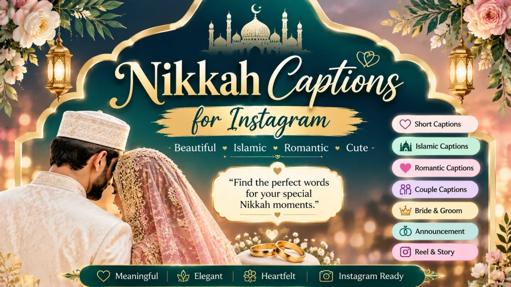 Nikkah Captions For Instagram