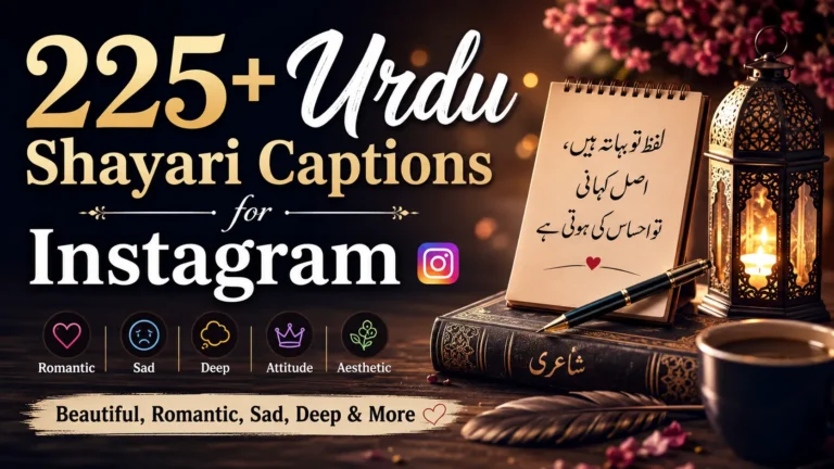 Urdu Shayari Captions For Instagram