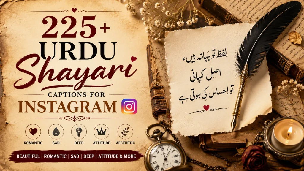 Urdu Shayari Captions For Instagram