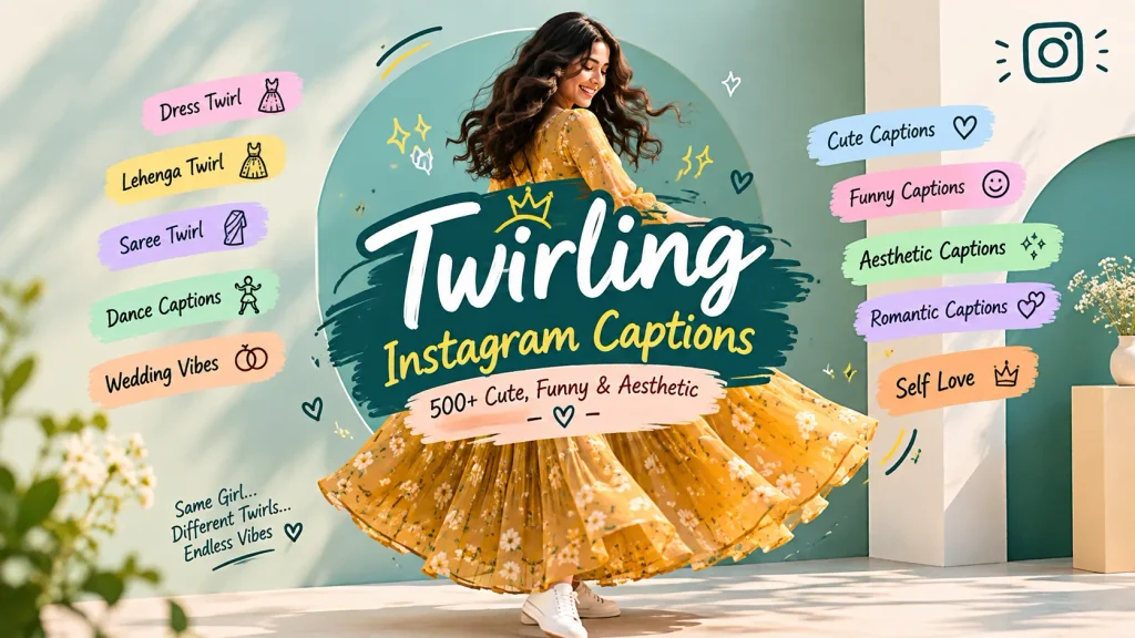 Twirling Instagram Captions