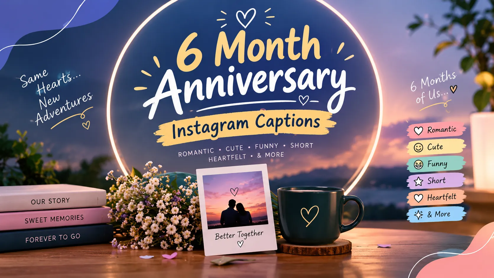 6 Month Anniversary Instagram Captions