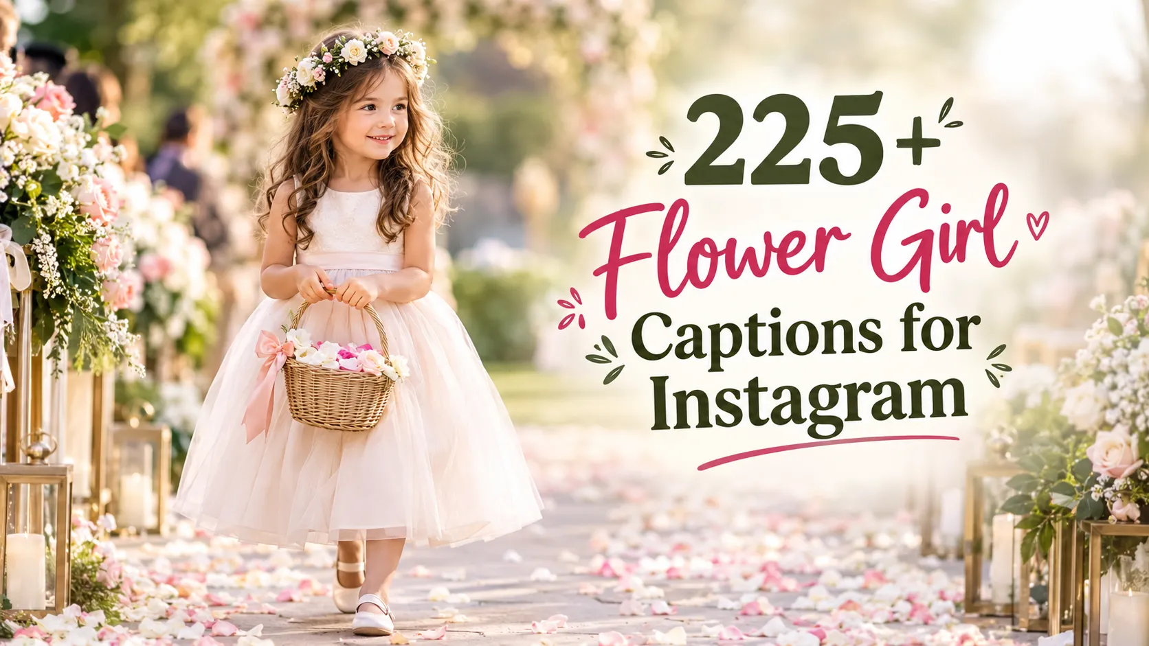 Flower Girl Captions For Instagram