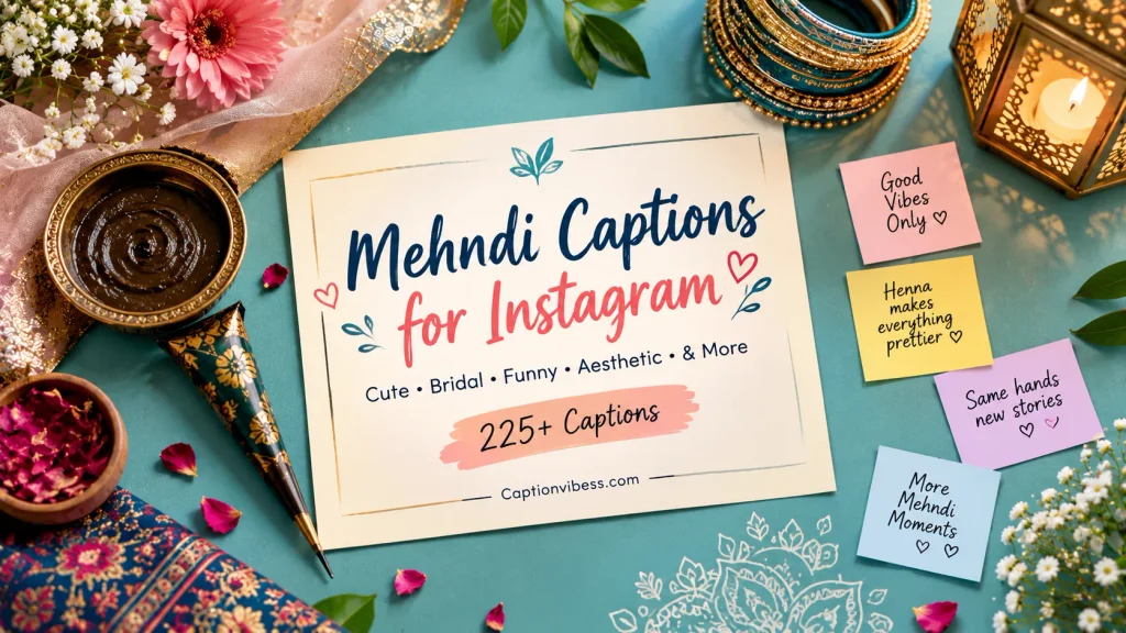 Mehndi Captions For Instagram