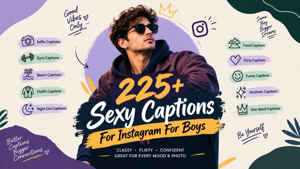 Sexy Captions For Instagram For Boys